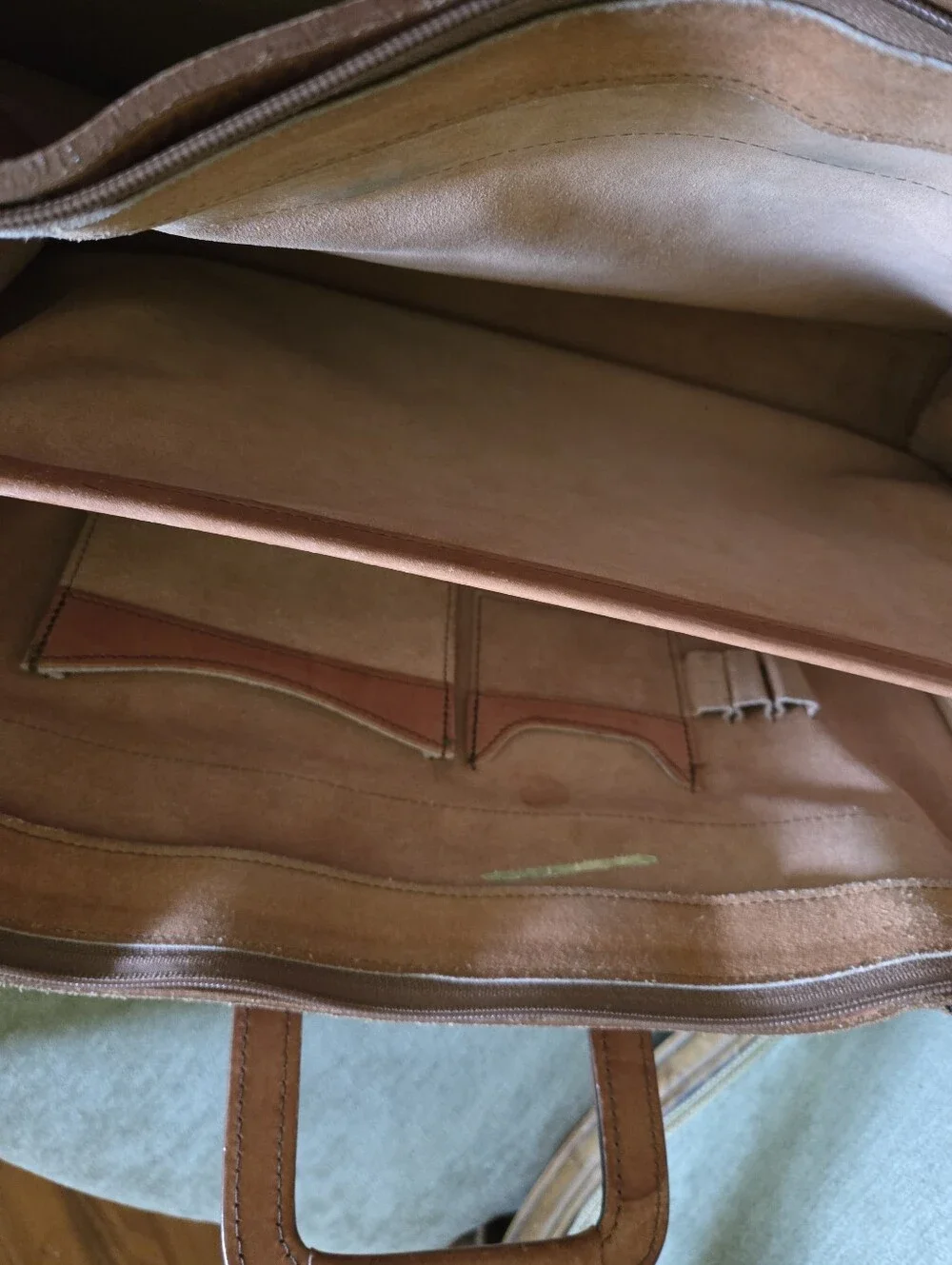 Vintage Leather Hartmann Top Handle Belting Leather Business Briefcase Portfolio